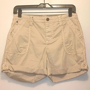 MARRAKESH BEIGE COTTON CARGO SHORTS